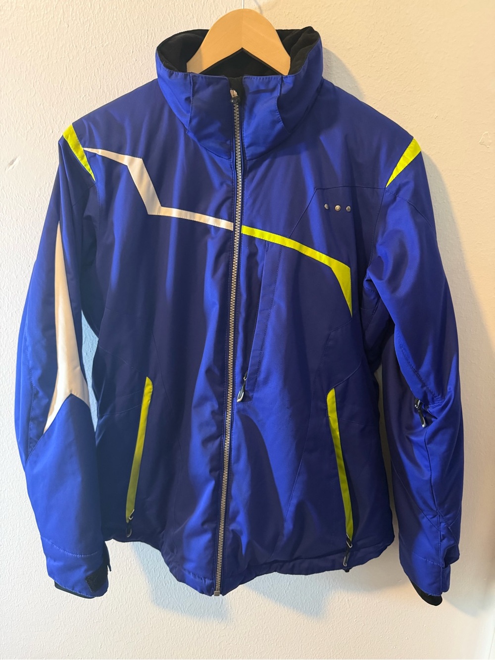 Obermeyer Ski Snowboard Jacket/Coat Insulated Blue Yellow No Hood Women’s